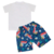 Conjunto Curto Bebê Malha Adventure Estampado Natural- Miniclo - comprar online