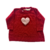 Vestido Tricô Patchwork Coração com calça - Petit Pupe - Vermelho na internet