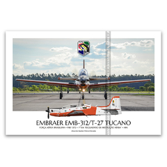 EMBRAER EMB-312 / T-27 • FAB 1372 • 1 EIA • POSTER COM FOTO