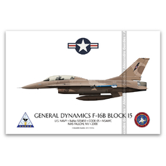 GENERAL DYNAMICS F-16B BLOCK 15, USN, BuNo 920459, NSAWC