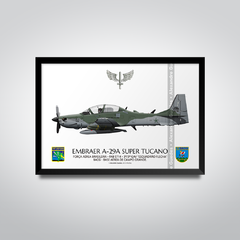 Avião Embraer A-29A Super Tucano, FAB 5714, 3º/3º GAV "Esquadrão Flecha", BACG. - comprar online