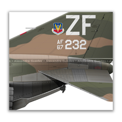 MCDONNELL DOUGLAS F-4E PHANTOM II, USAF, S/N 67-0232, 307th TFS. - Art In Profiles | Posters, Livros e Ilustrações sobre Aviação