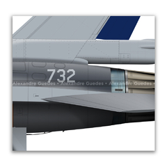 FOKKER F-16B BLOCK 20 MLU - FACH 732 - Art In Profiles | Posters, Livros e Ilustrações sobre Aviação