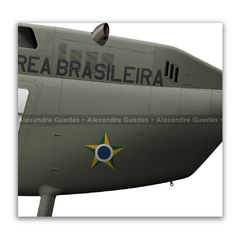 Bell 206A JetRanger / OH-4 , FAB 8580, CIH, Base Aérea de Santos - Art In Profiles | Posters, Livros e Ilustrações sobre Aviação