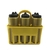 Kit Porta Squeeze Amarela com 6 Squeeze s/ logo dourado preto Rythmoon