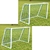Mini Gol para Futebol com Rede (Par) 100x70cm Rythmoon