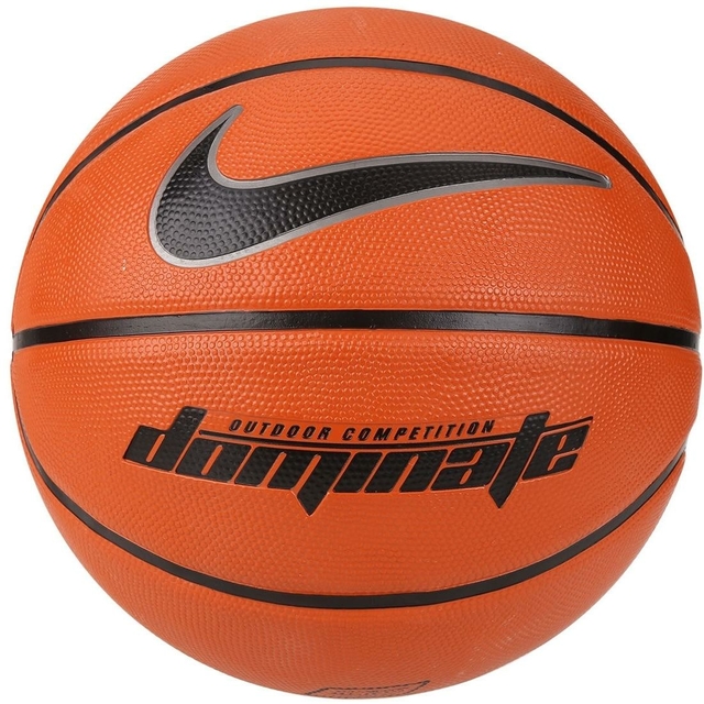 Bola de Basquete Nike Dominate 8P Tamanho 7 - Preta com Vermelha -  BB0635-019