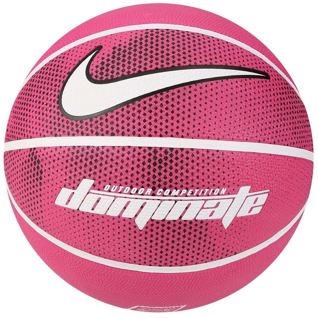 Bola de Basquete Nike Dominate 8P Tamanho 7 - Preta com Vermelha -  BB0635-019