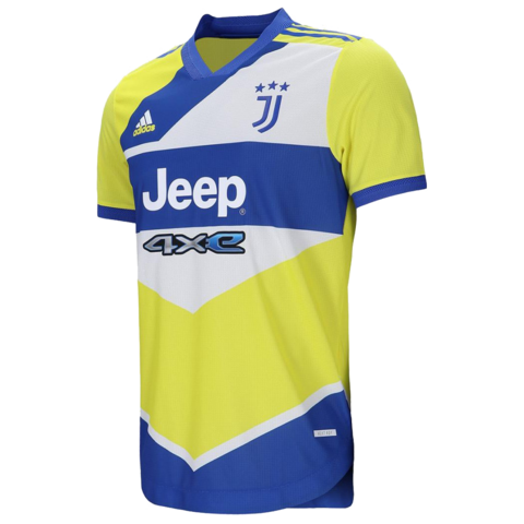 Camisa Juventus III 21/22 Azul e Amarela - Adidas - Masculino Torcedor