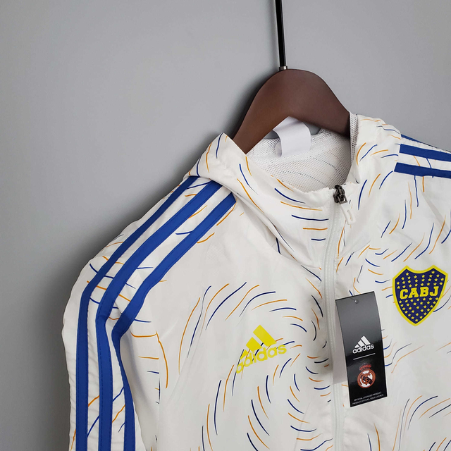 Corta Vento Boca Juniors Branco Adidas