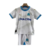 Kit Infantil Olympique Marseille I 23/24 Puma - Branco com detalhes em azul e dourado