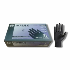 GUANTES NITRILO NEGRO X100