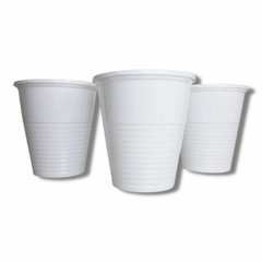 VASOS PLASTICOS BLANCOS X UNIDAD