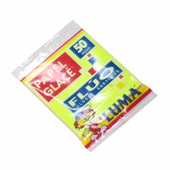 PAPEL GLASE FLUO TACO X 100 HJS LUMA