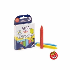 CRAYONES ALBA X6 KINDER GRUESOS