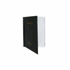 CUADERNO INDICE T/DURA NEGRO X100 HOJAS