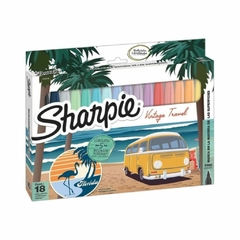 MARCADORES SHARPIE X18 FINOS VINTAGE +5 STICKERS- 21