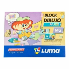 BLOCK P/DIBUJO LUMA NRO 5 PASTEL X24HS