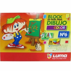 BLOCK P/DIBUJO LUMA NRO 6 COLOR X24 HS