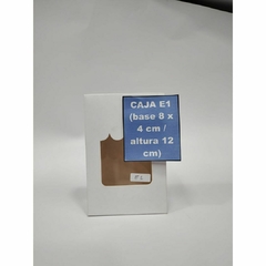 CAJA E1 (base 8 x 4 cm / altura 12 cm)