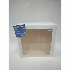 CAJA DELY 22 (base 22 x 22 cm / altura 10 cm)