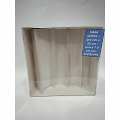 CAJA CHEES + DIV (25 x 25 cm / altura 7.5 cm con D