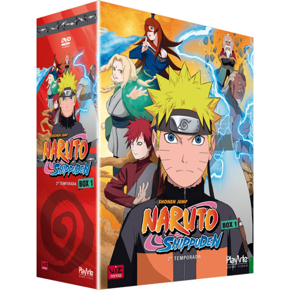 Dvd Naruto Shippuden Box 2 2ª Temporada 5 Discos - Playarte - Revista HQ -  Magazine Luiza
