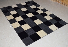 Mega alfombra de salon RAYZA Marbella Nuance Miracle Dante Black 250x350 cm