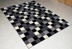 Alfombra para la habitacion RAYZA Marbella Nuance Miracle Pathwork Black 150x200 cm