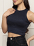 CROPPED REGATA EM RIBANA DE VISCOSE - Marian Modas