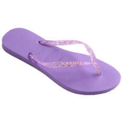 Havaianas Slim Logo metal Roxo Prisma - comprar online