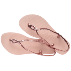 Rasteirinha Havaianas Luna Premium Rosa Ballet - Store Sandalias