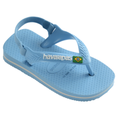 Chinelo Havaianas Baby Brasil Logo Azul lavanda - comprar online