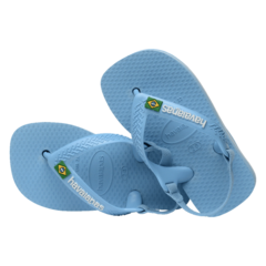 Chinelo Havaianas Baby Brasil Logo Azul lavanda - Store Sandalias