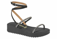 Sandália flatform vizzano Preto/black Diamond 6492.305