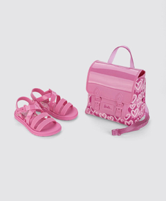 Sandália Grendene Kids Barbie Sweet Bag Rosa