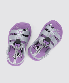 Sandália Ipanema Disney Go Style Baby Lilas/prata - comprar online