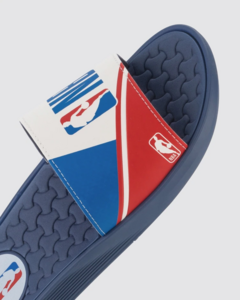 Slide Rider Pump NBA II azul/vermelho/branco - Store Sandalias