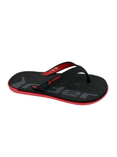 Chinelo de dedo Rider RW adulto-vermelho/preto/grafite