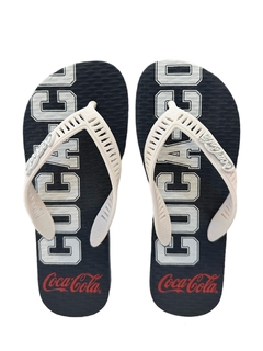 Chinelo Coca Cola masculino Leyden marinho/marinho