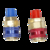 Conjunto de manômetros CA de 3 vias com acopladores de mangueiras e adaptadores de refrigerante CA manômetros Conjunto de manômetros CA automotivo para R12 R22 R404A R134A - loja online