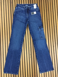 Calça jeans cargo zapping 34