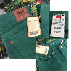 calça sarja levis verde 38/40 na internet