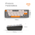 TECLADO GAMER MECANICO K68 60% DUAL MODE HOTSWAP SWITCH RED (VERSAO BRANCO) na internet