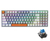 TECLADO GAMER MACHENIKE K500W SEM FIO RGB TRI-MODE SWITCH BLUE