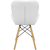 Conjunto 2 Cadeiras Prizi Eames Acolchoada E45 - Branco - Mania Virtual