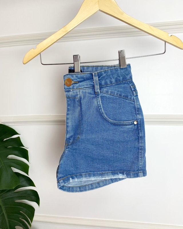Short Jeans com lycra - Thais Sateles Moda Feminina