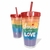 Copo Canudo Personalizado - Love Is Love - comprar online