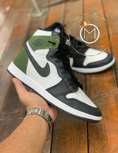 Jordan preto cheap e verde