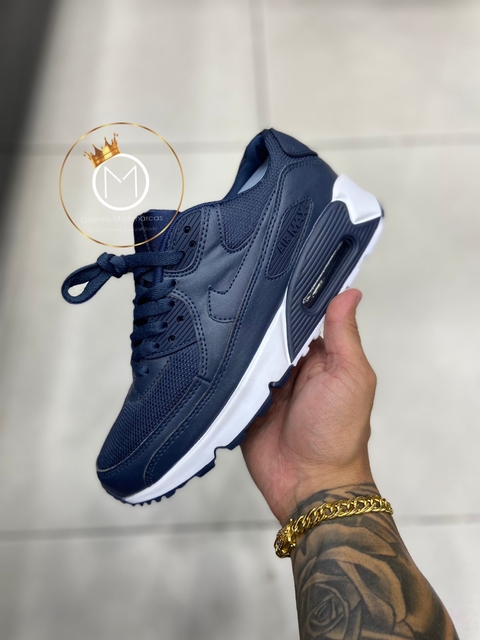 Nike air max 90 branco e azul online